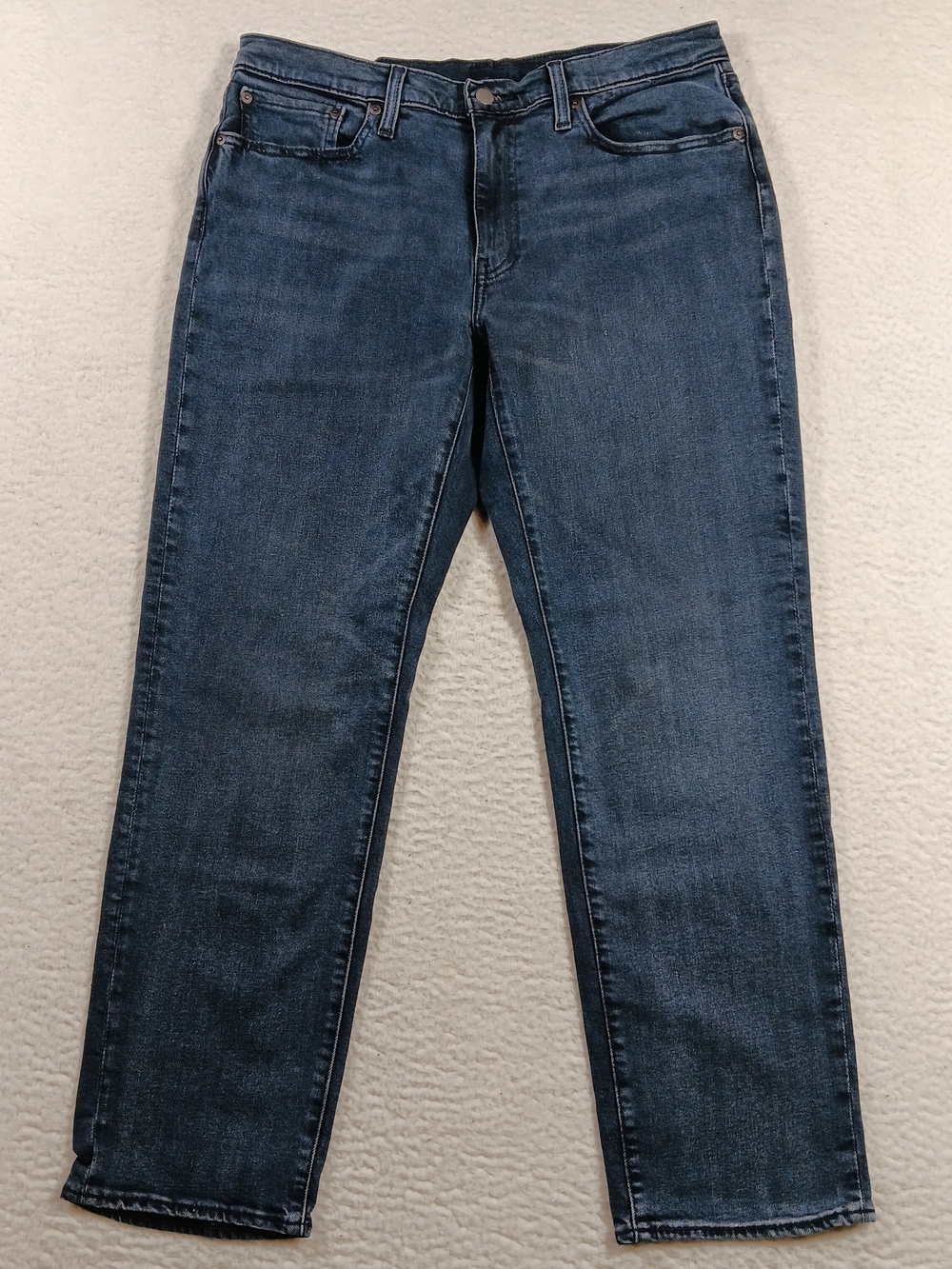 Levis 541 Premium Jeans Mens 32x30 Blue Denim Athletic Taper Fit Big E Stretch